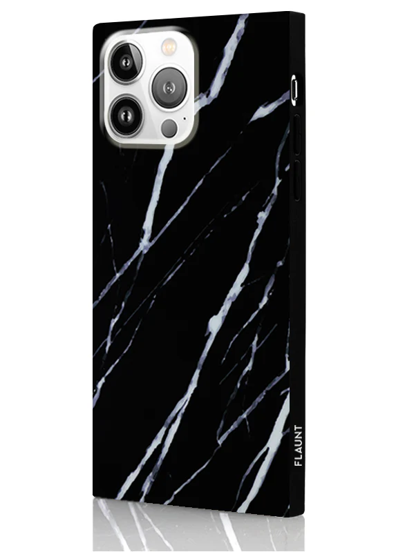 SQUARE® Black Marble iPhone Case - Image 32