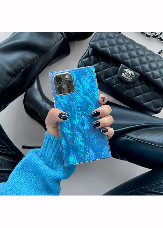 SQUARE® Blue Mother of Pearl iPhone Case - Image 30