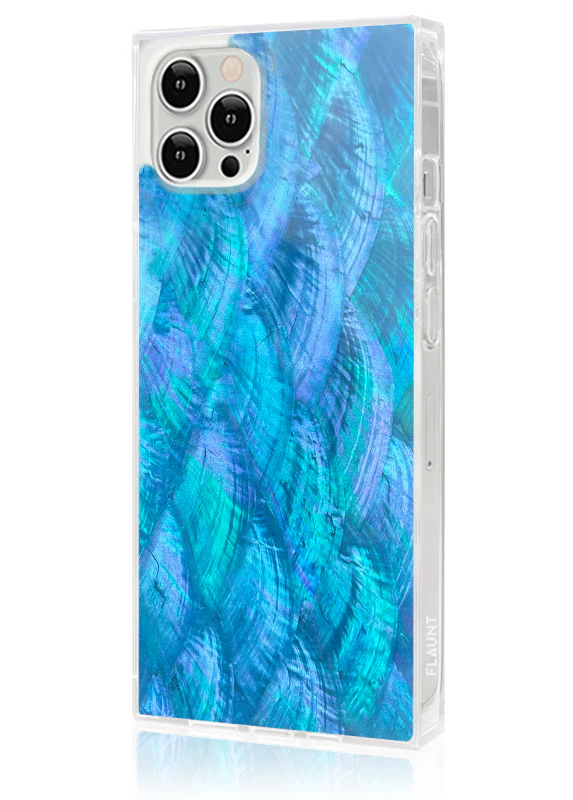 SQUARE® Blue Mother of Pearl iPhone Case - Image 4
