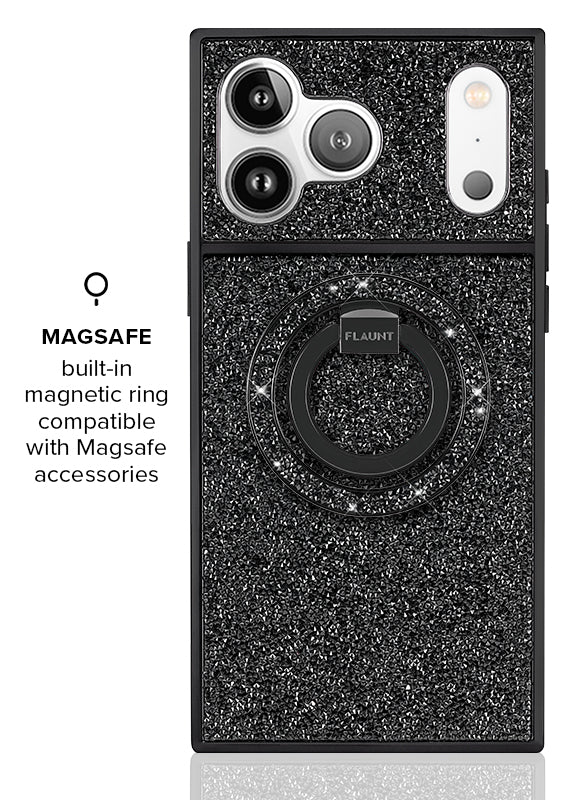Elite Collection - SQUARE® Black Crystal Elegance iPhone Case - Image 10