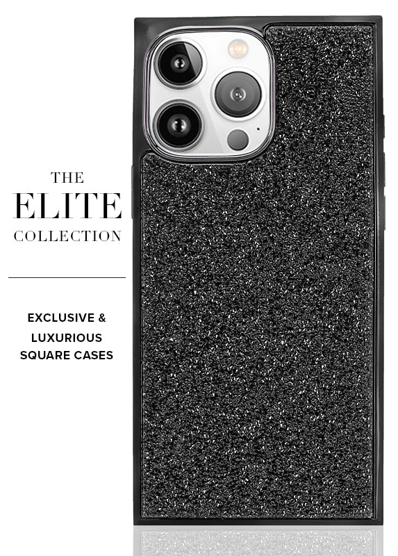 Elite Collection - SQUARE® Black Crystal Elegance iPhone Case - Image 12