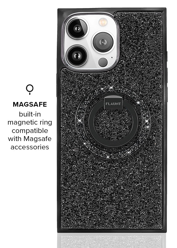 Elite Collection - SQUARE® Black Crystal Elegance iPhone Case - Image 39