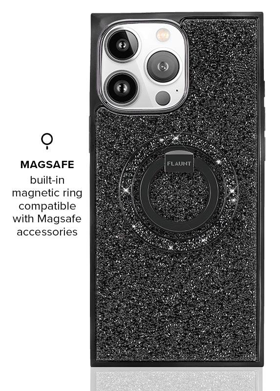 Elite Collection - SQUARE® Black Crystal Elegance iPhone Case - Image 58