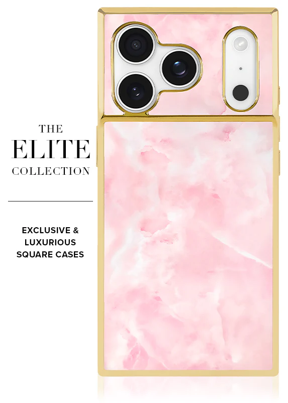 Elite Collection - SQUARE® Gilded Faux Rose Quartz iPhone Case - Image 11