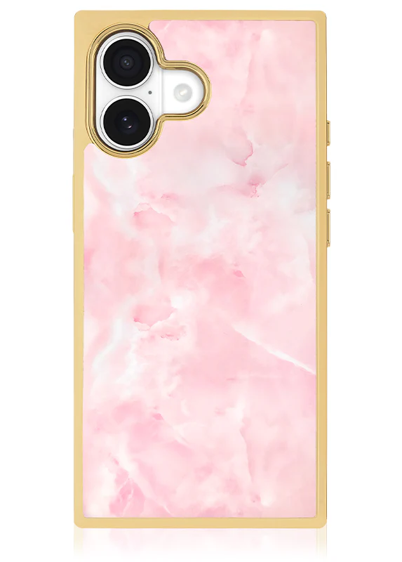 Elite Collection - SQUARE® Gilded Faux Rose Quartz iPhone Case - Image 19