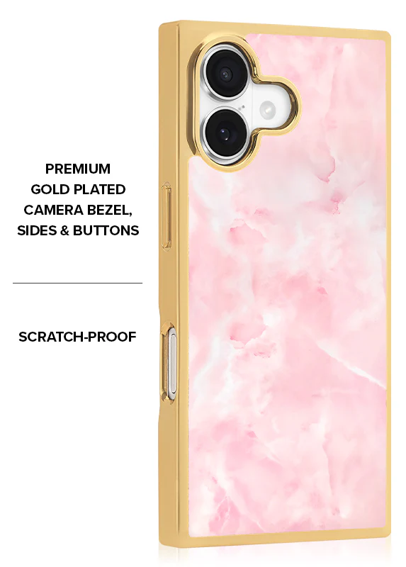 Elite Collection - SQUARE® Gilded Faux Rose Quartz iPhone Case - Image 22