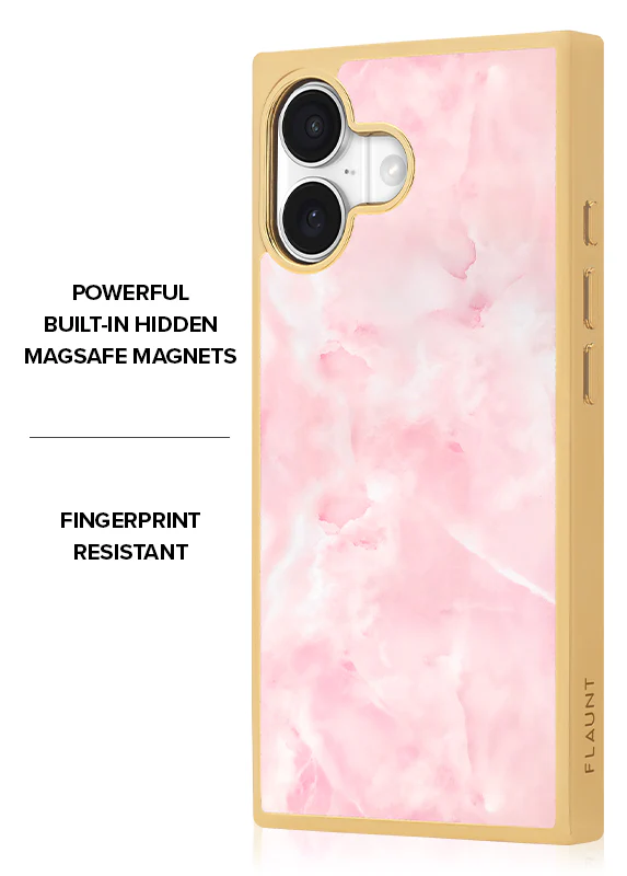 Elite Collection - SQUARE® Gilded Faux Rose Quartz iPhone Case - Image 23