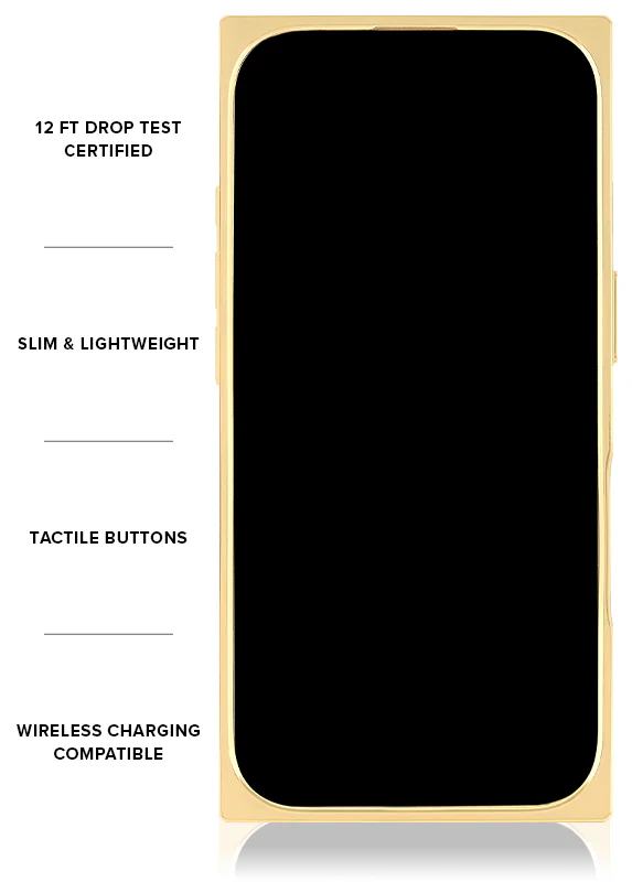 Elite Collection - SQUARE® Gilded Faux Rose Quartz iPhone Case - Image 35