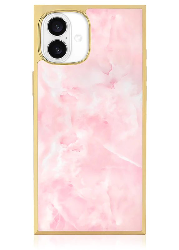 Elite Collection - SQUARE® Gilded Faux Rose Quartz iPhone Case - Image 37