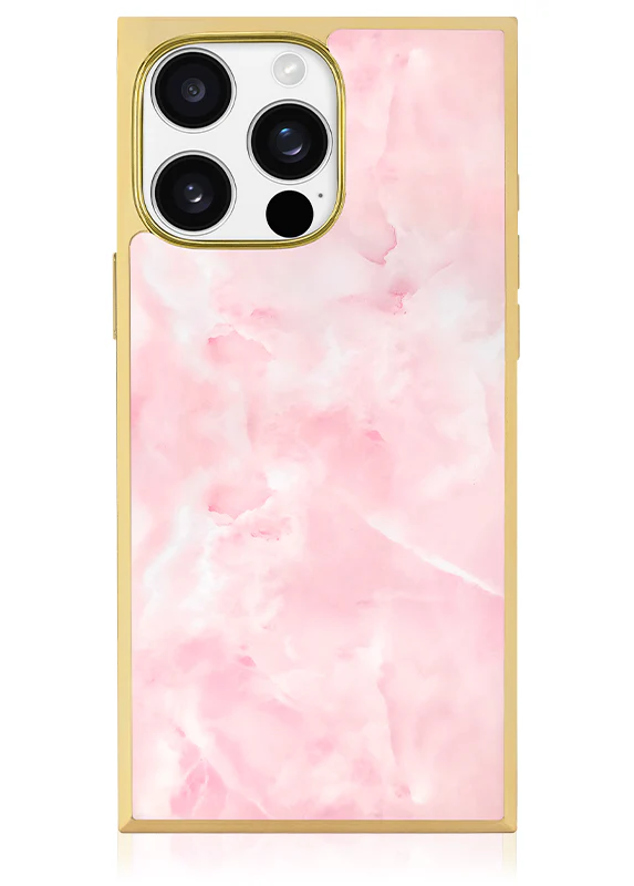 Elite Collection - SQUARE® Gilded Faux Rose Quartz iPhone Case - Image 46