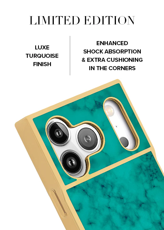 Elite Collection - SQUARE® Gilded Turquoise iPhone Case - Image 12