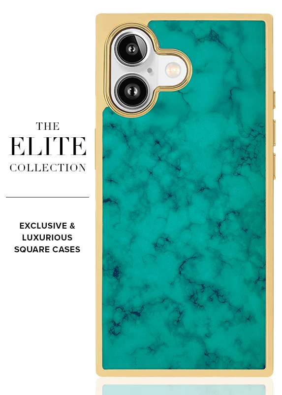 Elite Collection - SQUARE® Gilded Turquoise iPhone Case - Image 20