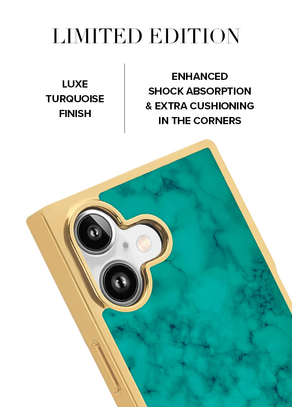 Elite Collection - SQUARE® Gilded Turquoise iPhone Case - Image 21