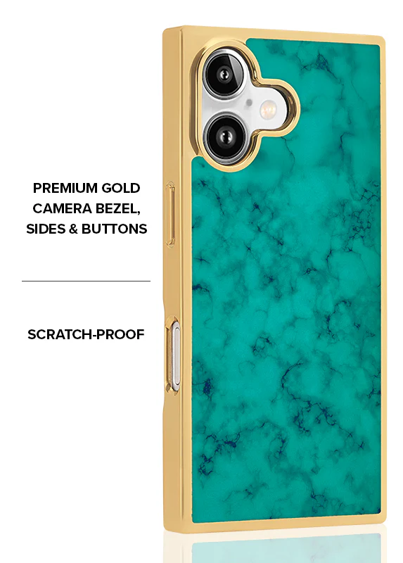 Elite Collection - SQUARE® Gilded Turquoise iPhone Case - Image 22