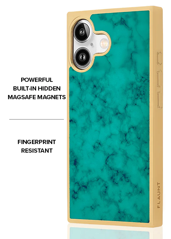 Elite Collection - SQUARE® Gilded Turquoise iPhone Case - Image 23