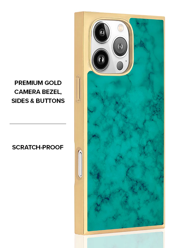 Elite Collection - SQUARE® Gilded Turquoise iPhone Case - Image 31