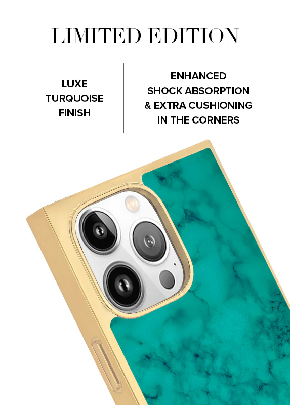 Elite Collection - SQUARE® Gilded Turquoise iPhone Case - Image 39