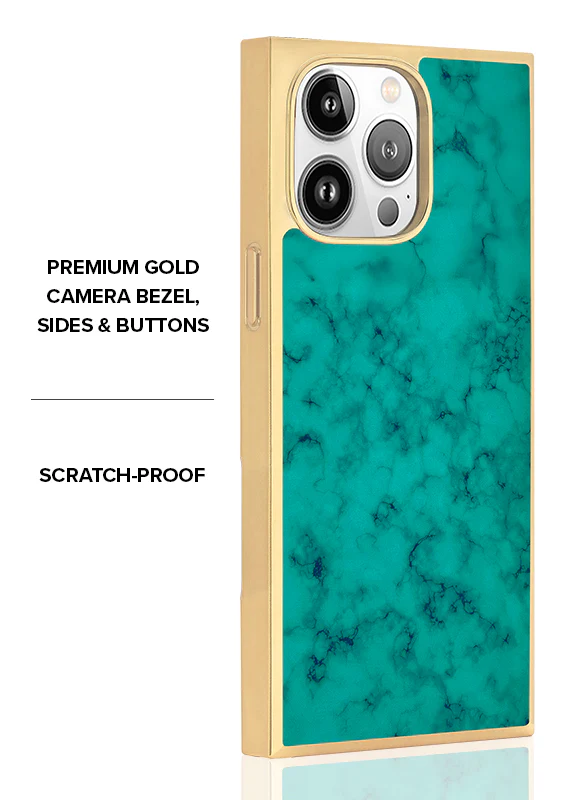 Elite Collection - SQUARE® Gilded Turquoise iPhone Case - Image 40