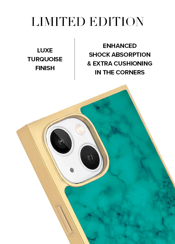 Elite Collection - SQUARE® Gilded Turquoise iPhone Case - Image 48