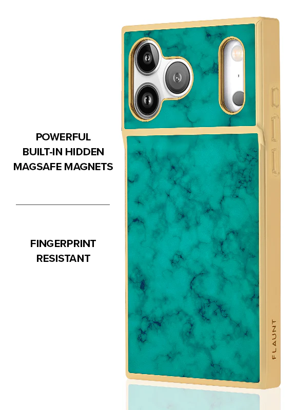 Elite Collection - SQUARE® Gilded Turquoise iPhone Case - Image 5