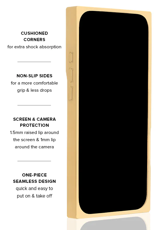 Elite Collection - SQUARE® Gold Checkered Mother of Pearl iPhone Case - Image 7