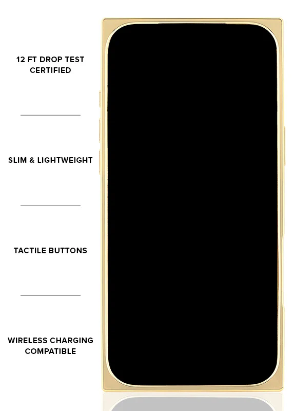 Elite Collection - SQUARE® Gold Checkered Mother of Pearl iPhone Case - Image 8