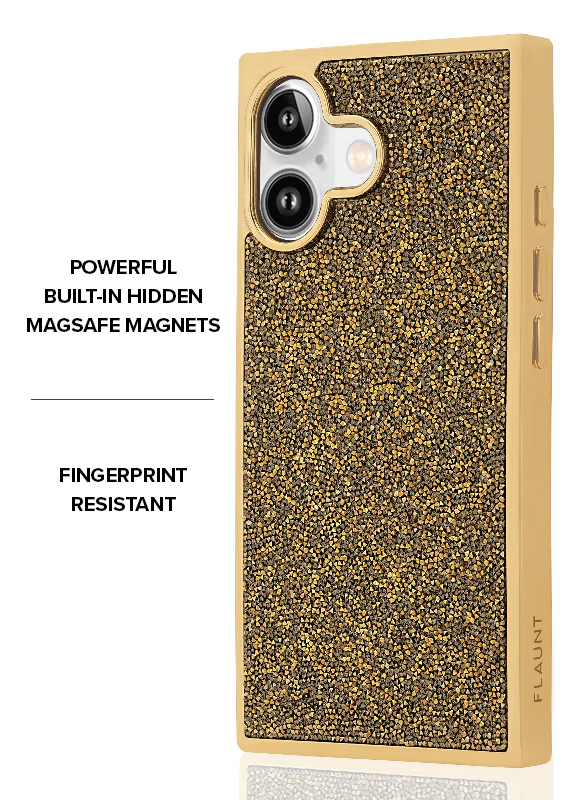 Elite Collection - SQUARE® Gold Crystal Elegance iPhone Case - Image 14