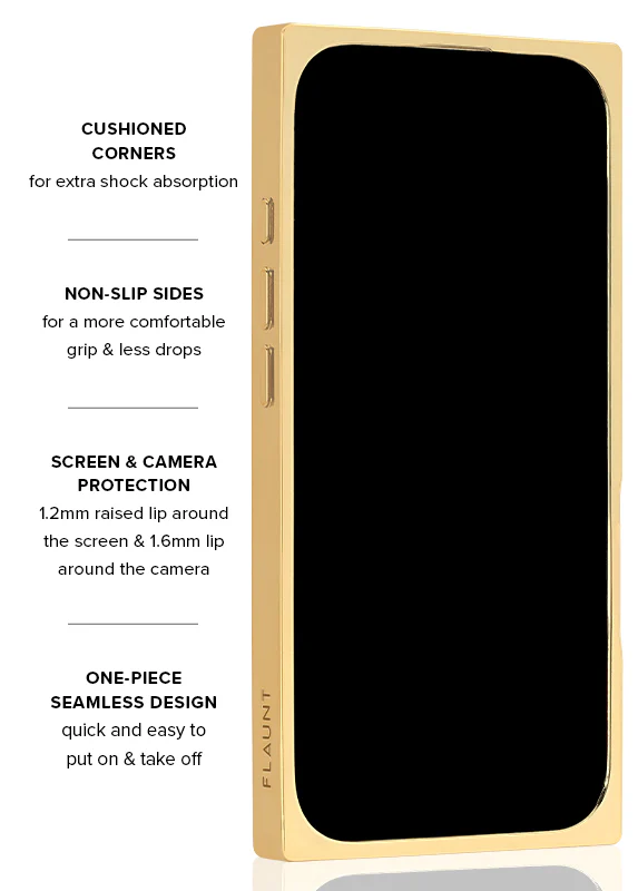 Elite Collection - SQUARE® Gold Crystal Elegance iPhone Case - Image 16