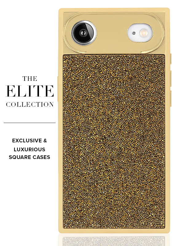 Elite Collection - SQUARE® Gold Crystal Elegance iPhone Case - Image 20