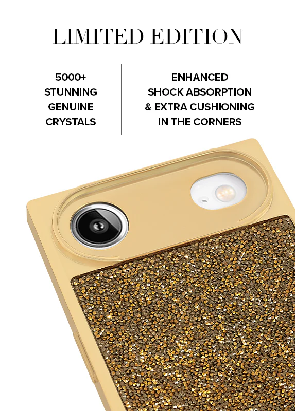Elite Collection - SQUARE® Gold Crystal Elegance iPhone Case - Image 21