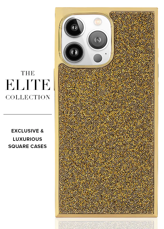 Elite Collection - SQUARE® Gold Crystal Elegance iPhone Case - Image 29