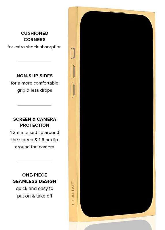 Elite Collection - SQUARE® Gold Crystal Elegance iPhone Case - Image 34