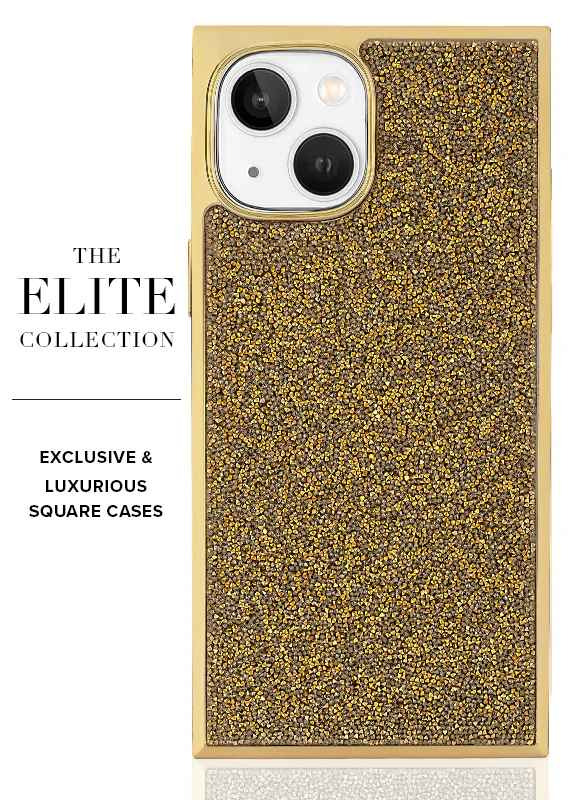 Elite Collection - SQUARE® Gold Crystal Elegance iPhone Case - Image 56