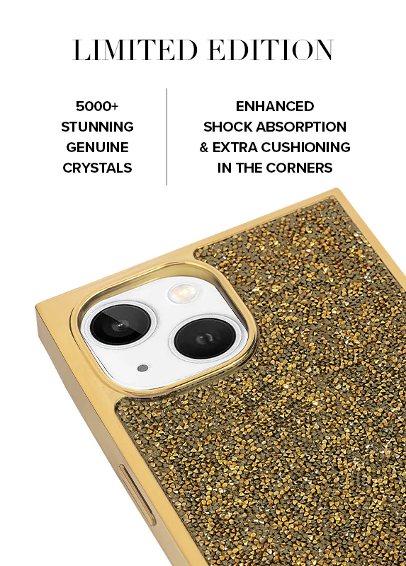 Elite Collection - SQUARE® Gold Crystal Elegance iPhone Case - Image 57