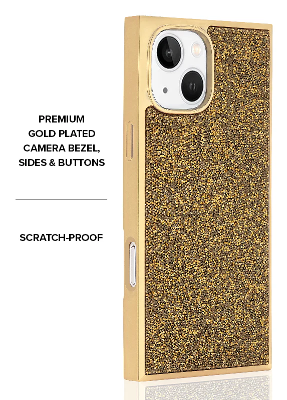 Elite Collection - SQUARE® Gold Crystal Elegance iPhone Case - Image 58