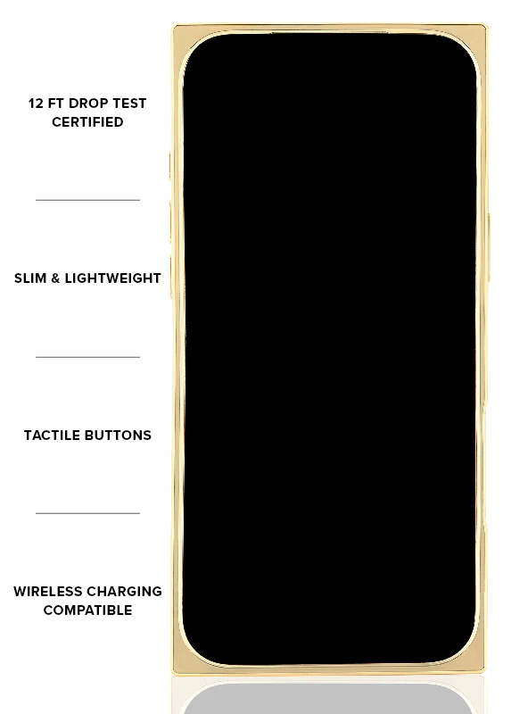 Elite Collection - SQUARE® Gold Crystal Elegance iPhone Case - Image 8