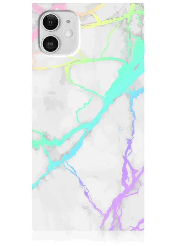 SQUARE® Holographic Marble iPhone Case - Image 15