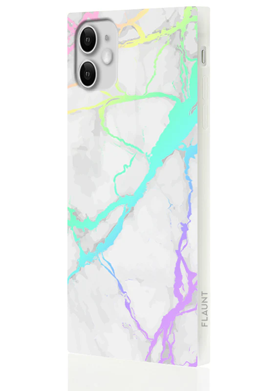 SQUARE® Holographic Marble iPhone Case - Image 16