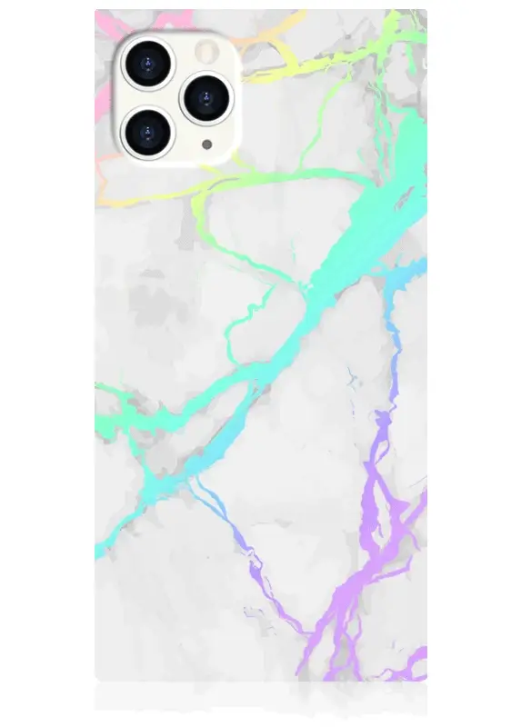SQUARE® Holographic Marble iPhone Case - Image 17