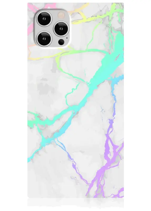 SQUARE® Holographic Marble iPhone Case - Image 23