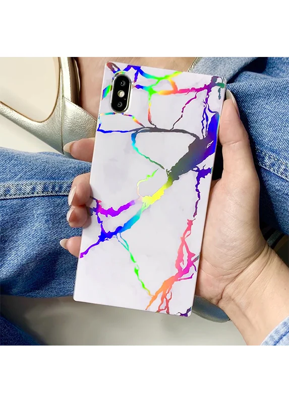 SQUARE® Holographic Marble iPhone Case - Image 34