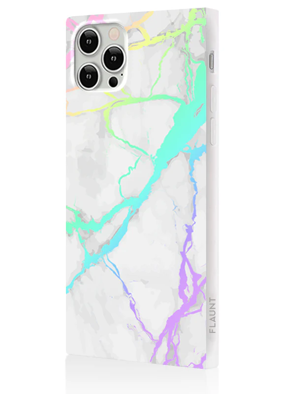 SQUARE® Holographic Marble iPhone Case - Image 4