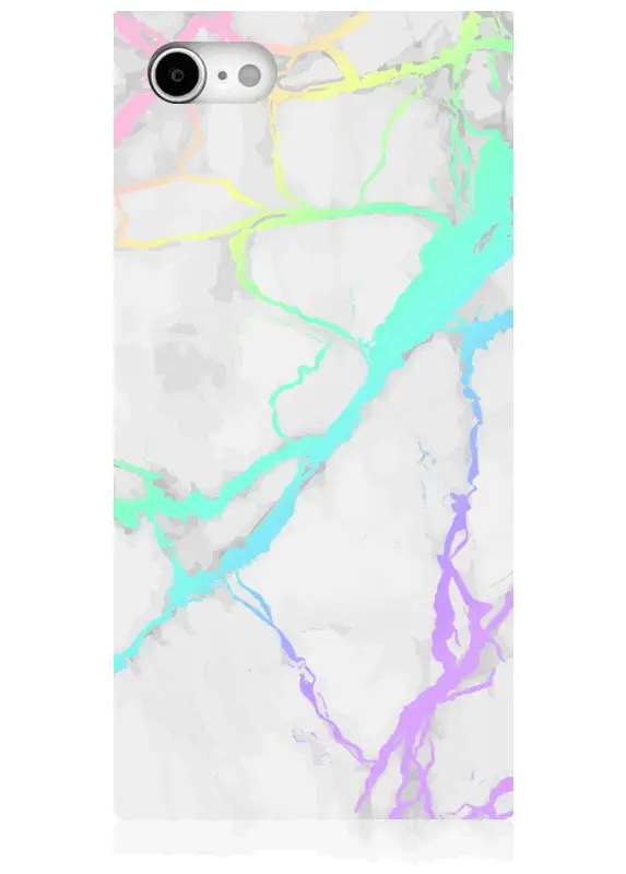SQUARE® Holographic Marble iPhone Case - Image 5