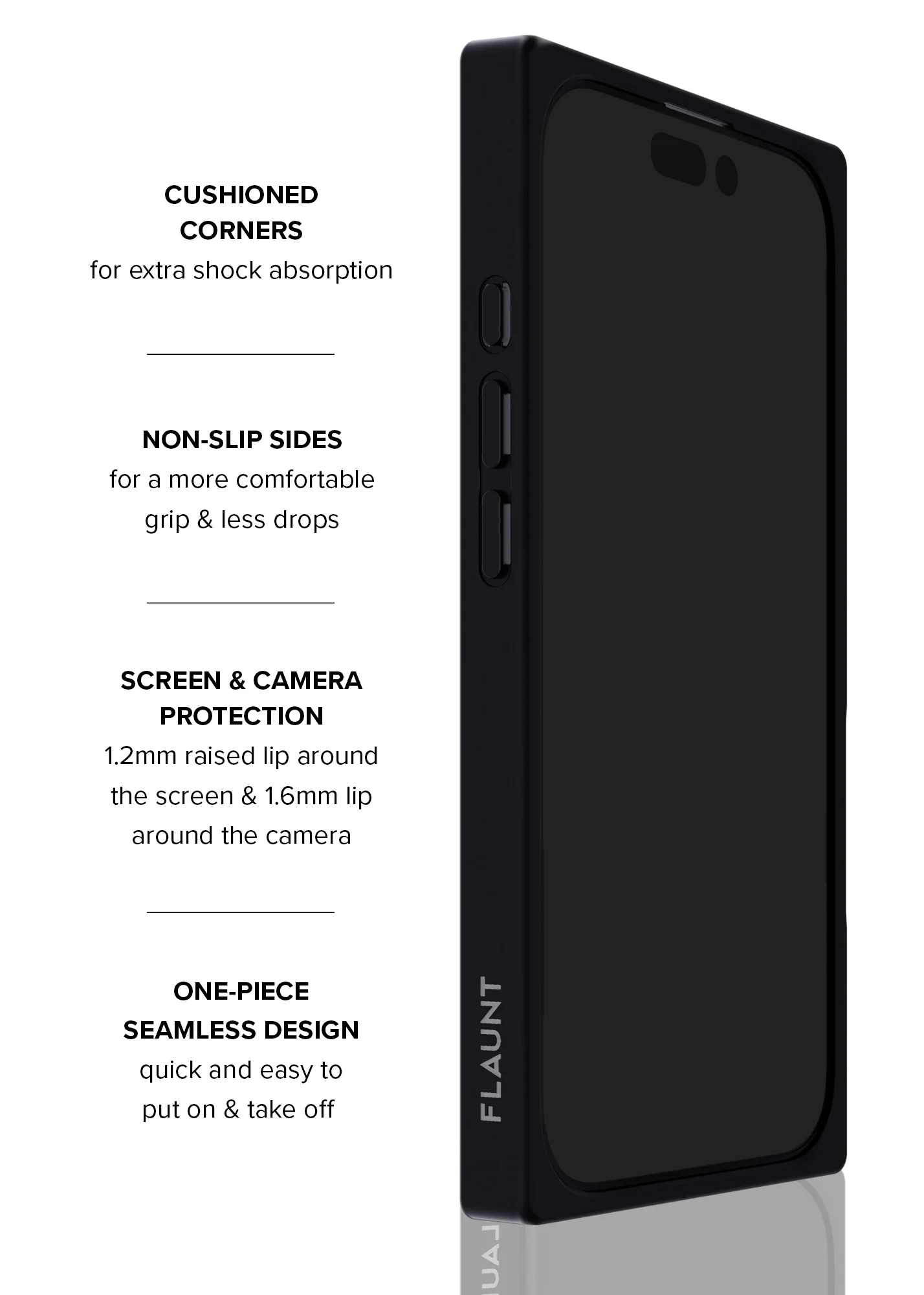 SQUARE® Matte Black iPhone Case - Image 82