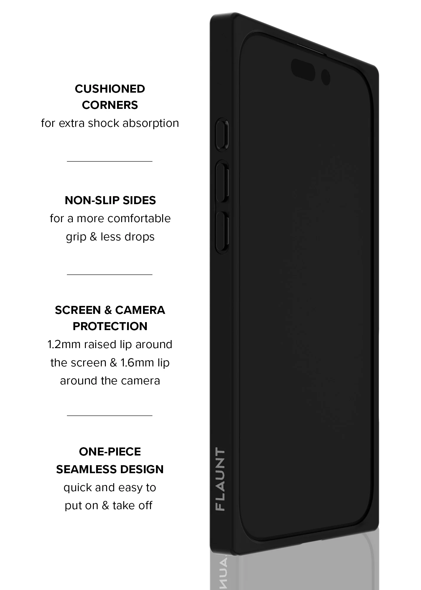 SQUARE® Matte Black iPhone Case - Image 88