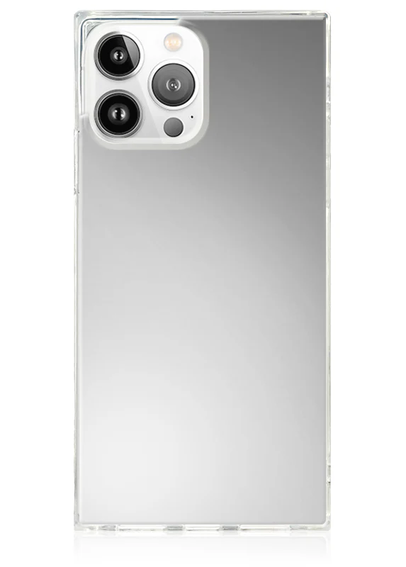SQUARE® Metallic Silver Mirror iPhone Case - Image 13