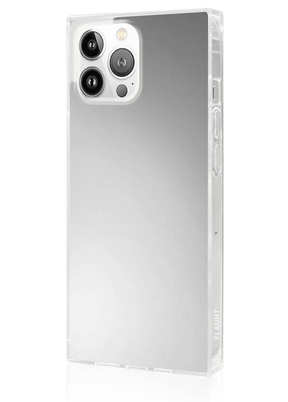SQUARE® Metallic Silver Mirror iPhone Case - Image 14