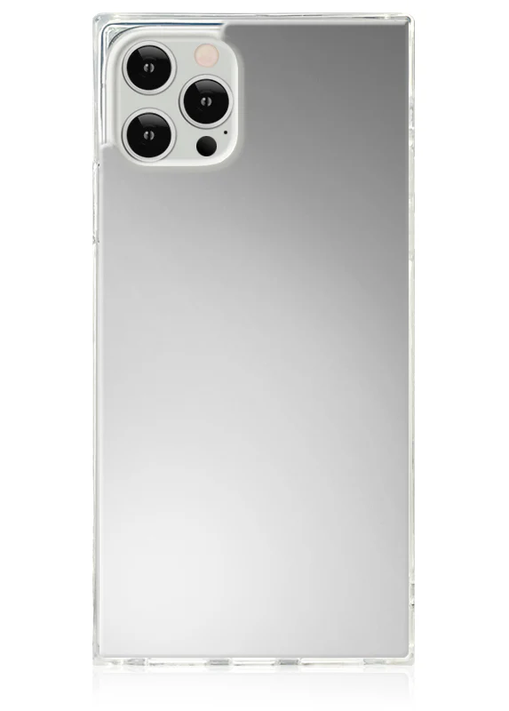 SQUARE® Metallic Silver Mirror iPhone Case - Image 17