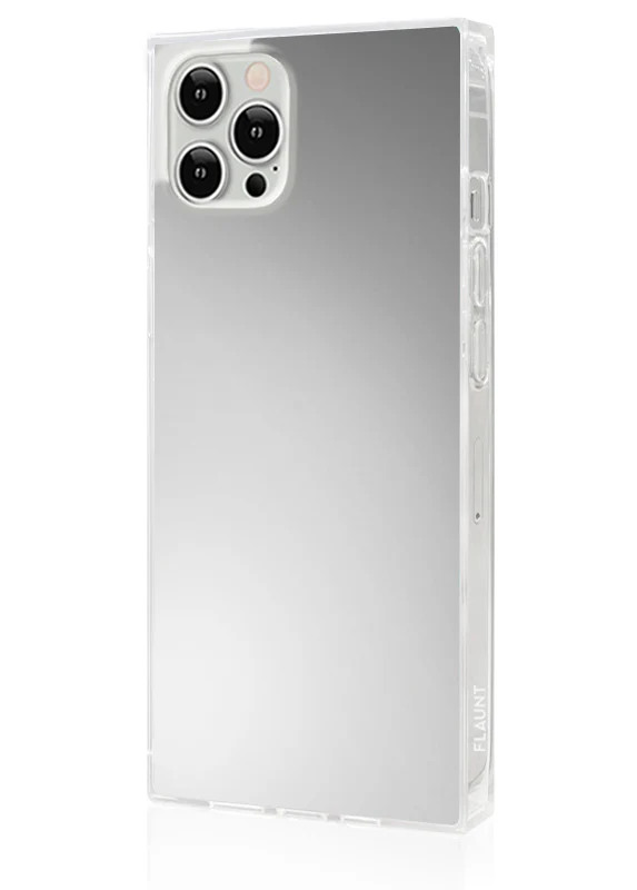 SQUARE® Metallic Silver Mirror iPhone Case - Image 18