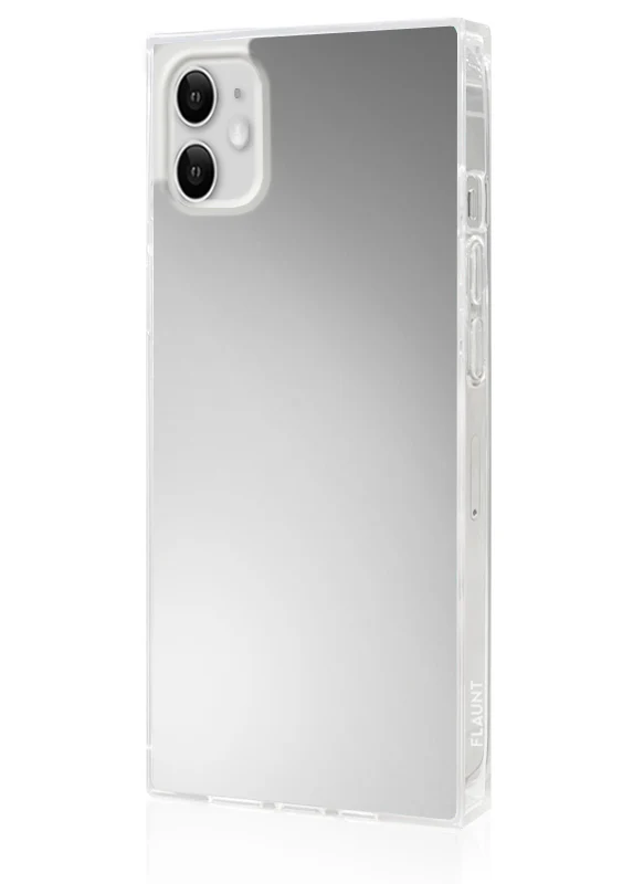 SQUARE® Metallic Silver Mirror iPhone Case - Image 24